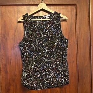DR2 Black Floral Tank Top